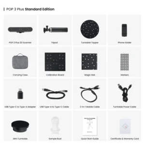 Revopoint Pop 3 Plus Handheld 3D Scanner with Color Scans